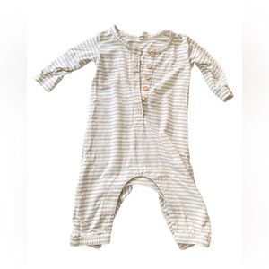 Quincy Mae | 0-3m Striped Pocket Romper